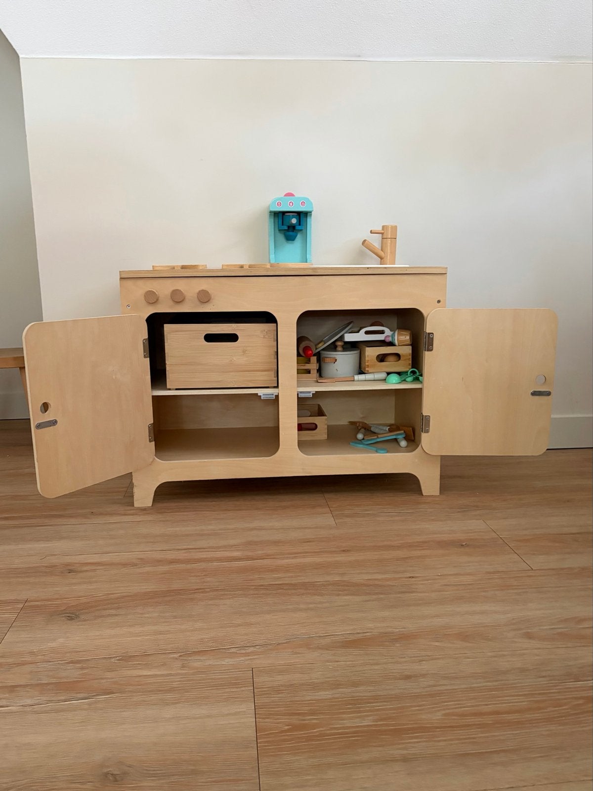 Speelkeuken PETIT AMÉLIE met accessoires, Ophalen of Verzenden, Gebruikt, Hout, Speelkeuken