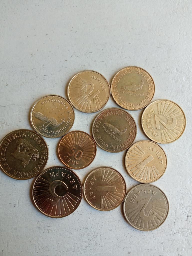 Macedonië lot munten., Ophalen of Verzenden, Overige landen, Setje