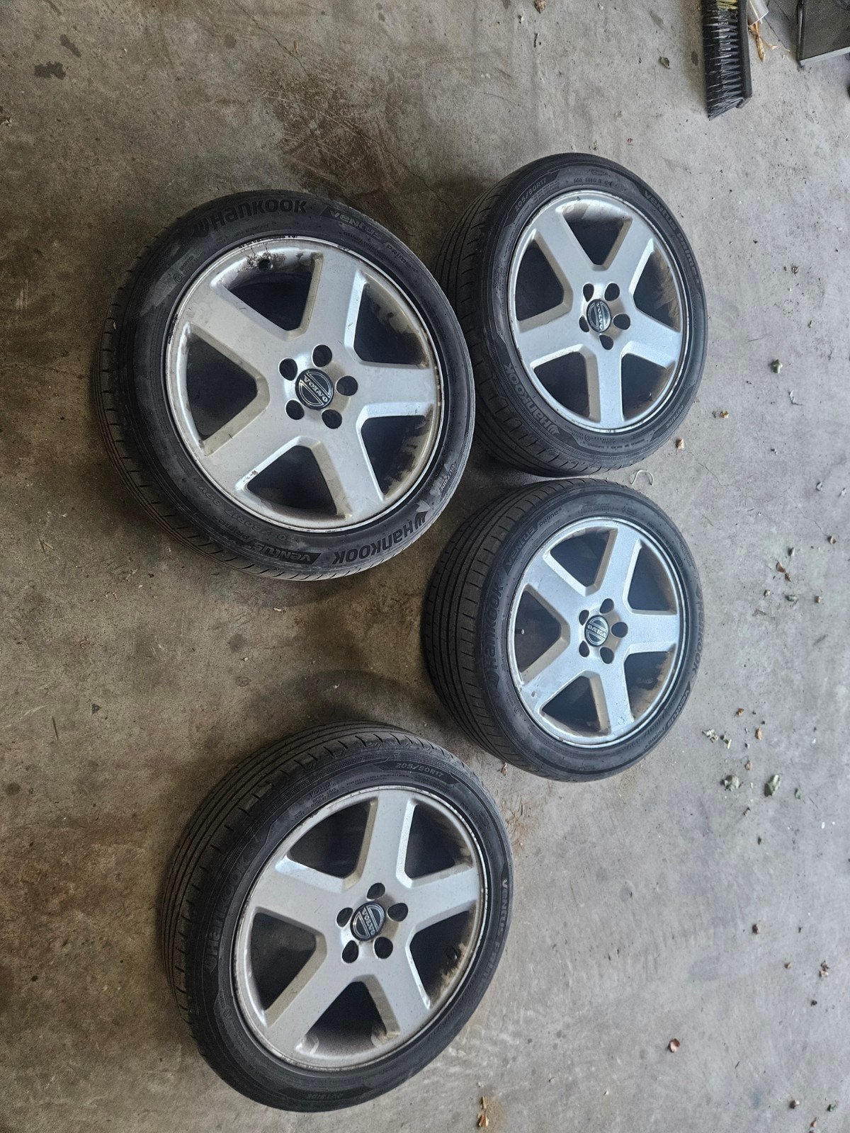 Velgen met banden voor Volvo V50/V40 - 5x108, ET52.5, Auto-onderdelen, Ophalen, Gebruikt, Banden en Velgen, 17 inch