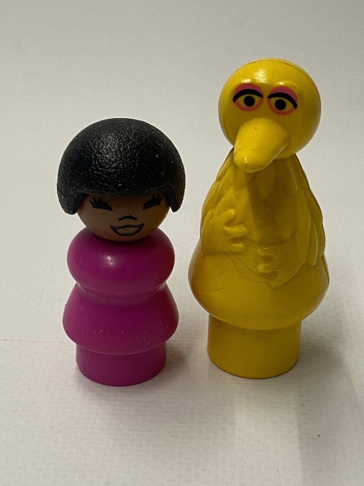 Fisher price figuurtjes Sesamstraat, Pino en paarse dame, Kinderen en Baby's, Speelgoed | Fisher-Price, Ophalen of Verzenden, Gebruikt