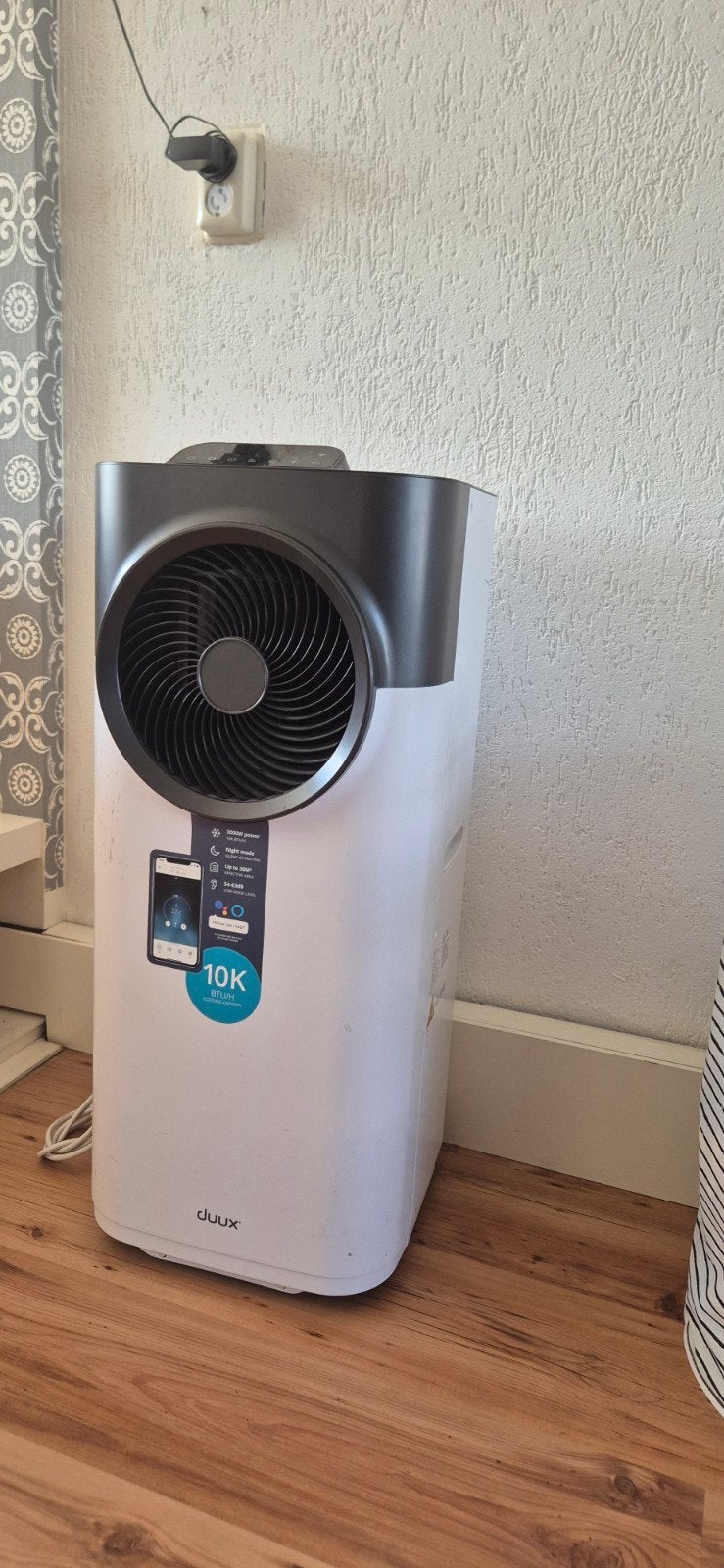Duux Mobiele Airco 10K BTU/H - Koelen en Ontvochtigen, Witgoed en Apparatuur, Ophalen, Gebruikt, Minder dan 60 m³, 3 snelheden of meer
