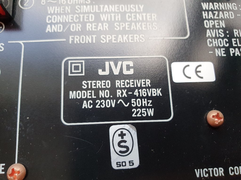 TEKoop Audiovideo receiver JVC RX716,225 Watt,5.1geluid €155, Audio, Tv en Foto, Versterkers en Receivers, Ophalen, JVC, Zo goed als nieuw