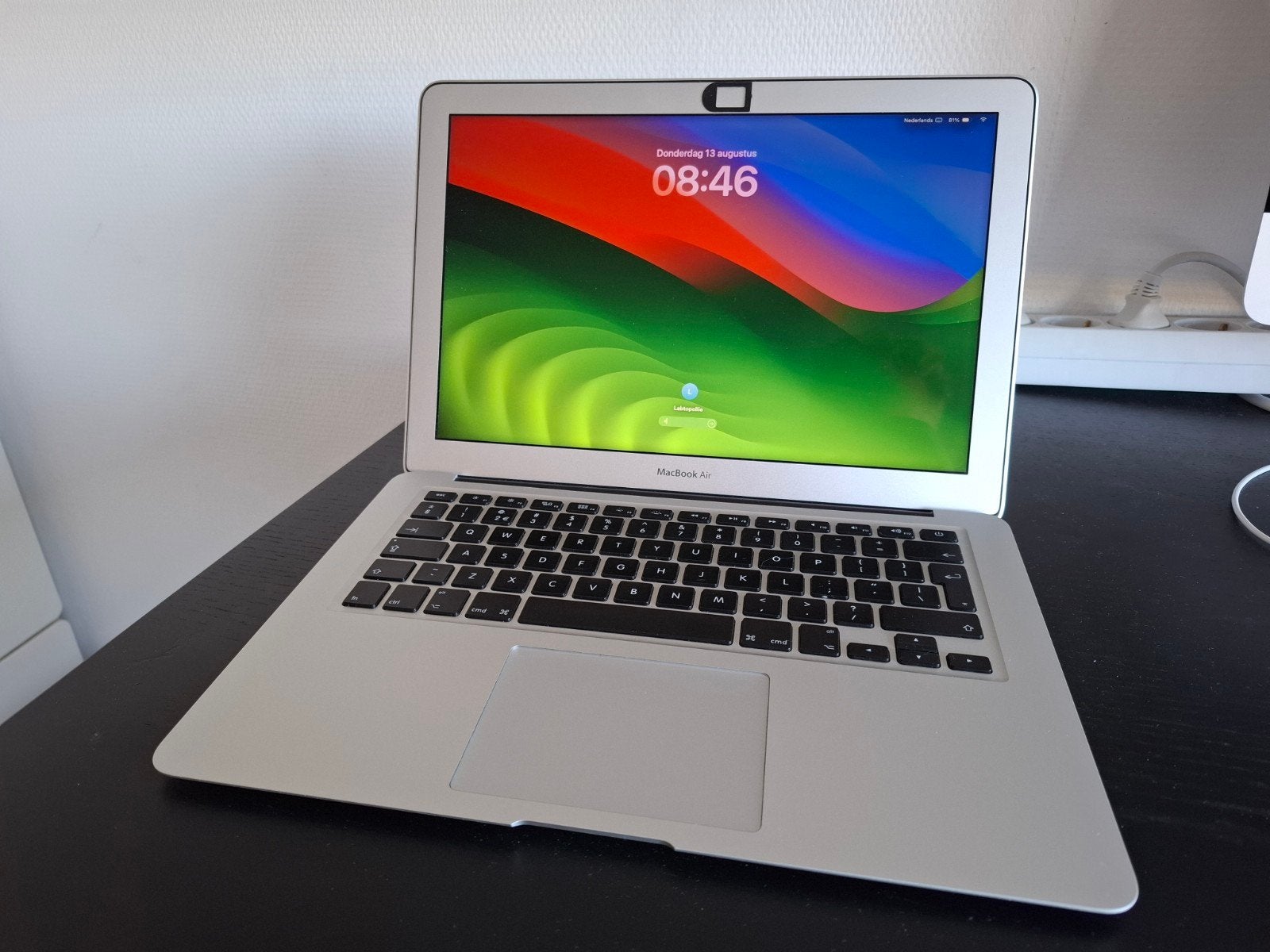 MacBook Air 13 inch 2017, Ophalen, Qwerty, 8 GB, 13 inch