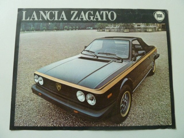 1977 Lancia Zagato Sheet/Brochure USA, Verzenden, Zo goed als nieuw, Overige merken