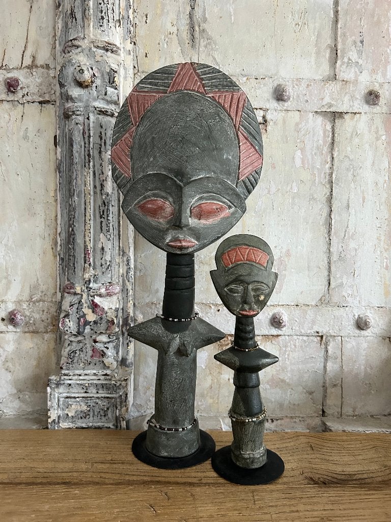 Afrikaanse houtsnijwerk beeld - Akua'ba Ashanti dolls, Antiek en Kunst, Kunst | Beelden en Houtsnijwerken, Ophalen of Verzenden