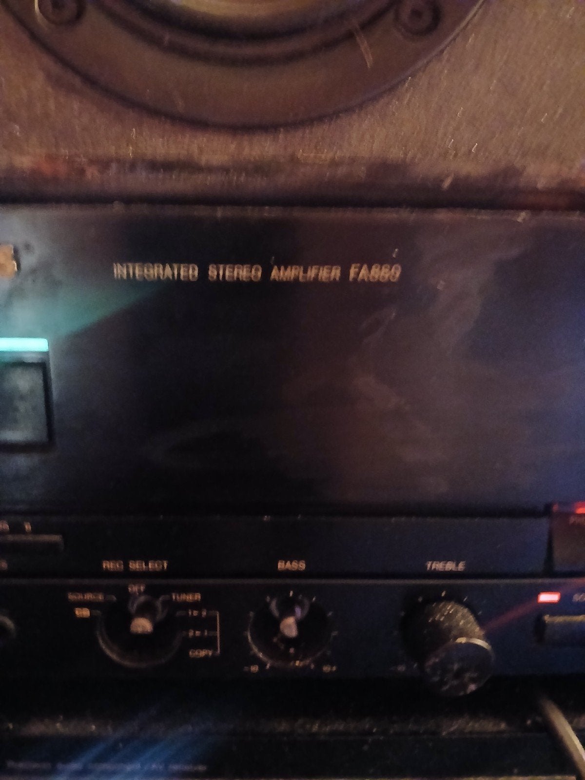 Philips FA880 Geïntegreerde Stereo Versterker werkt prima, Audio, Tv en Foto, Overige merken, Gebruikt, Ophalen of Verzenden, 60 tot 120 watt