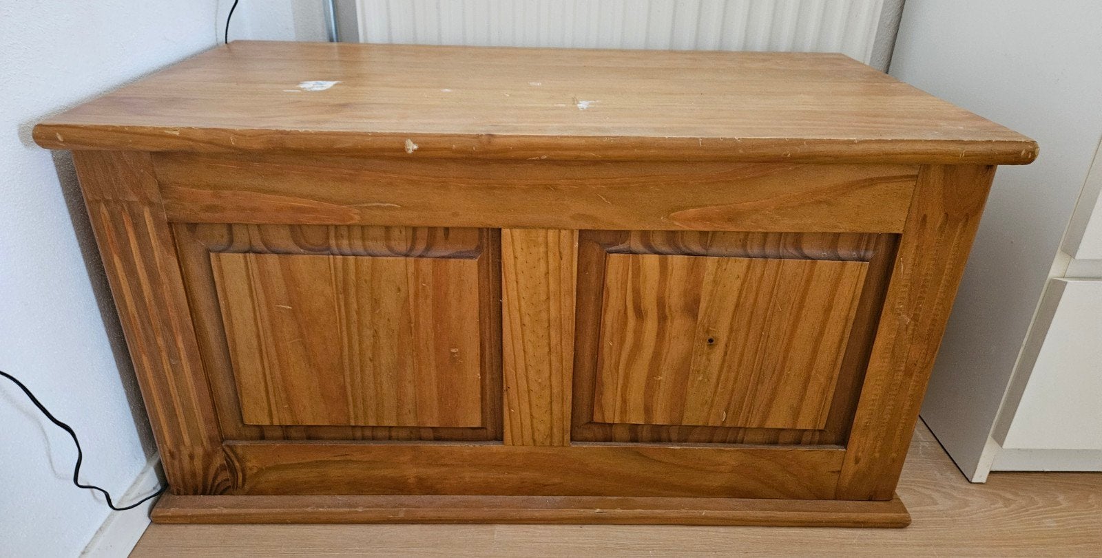Houten speelgoed/opbergkist / opbergbankje, Ophalen, Gebruikt, 100 tot 150 cm, 50 tot 75 cm