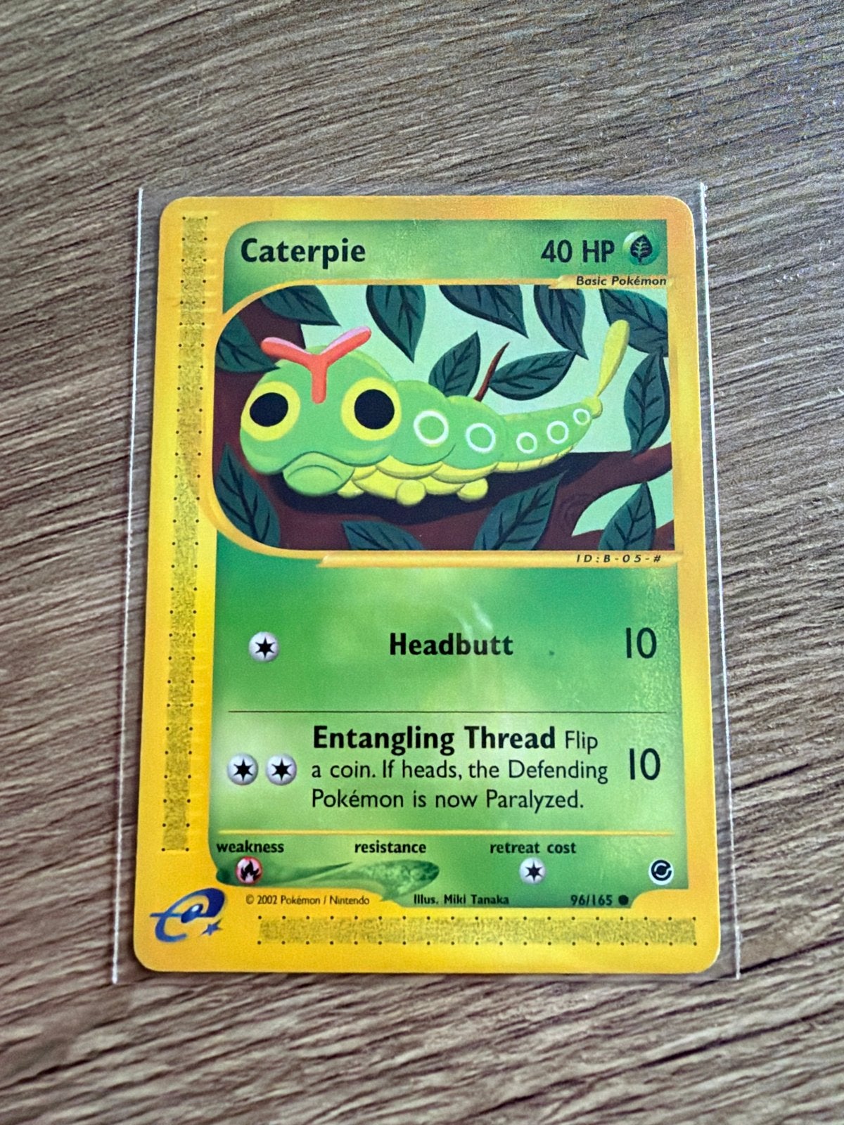 Caterpie 96/165 Expedition Base Set, Ophalen of Verzenden, Gebruikt, Losse kaart