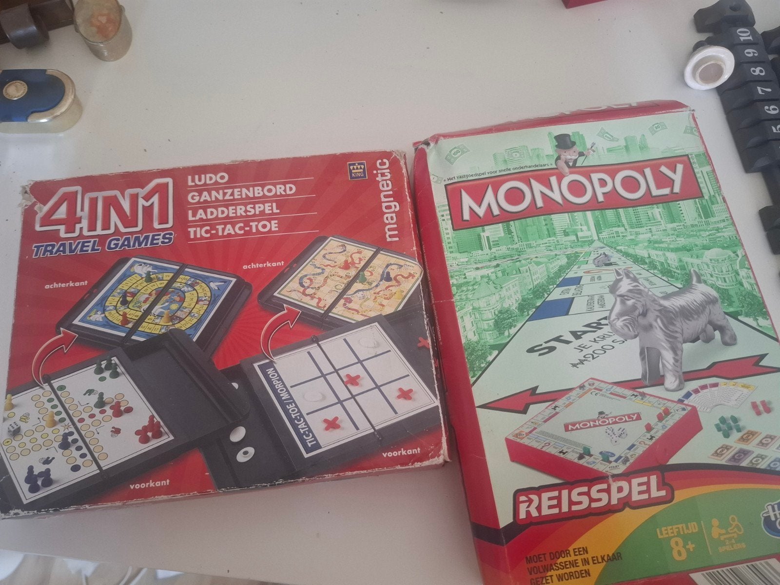 4-in-1 Reisspel & Monopoly Reisspel - Perfect voor Onderweg!, Hobby en Vrije tijd, Gezelschapsspellen | Bordspellen, Vijf spelers of meer