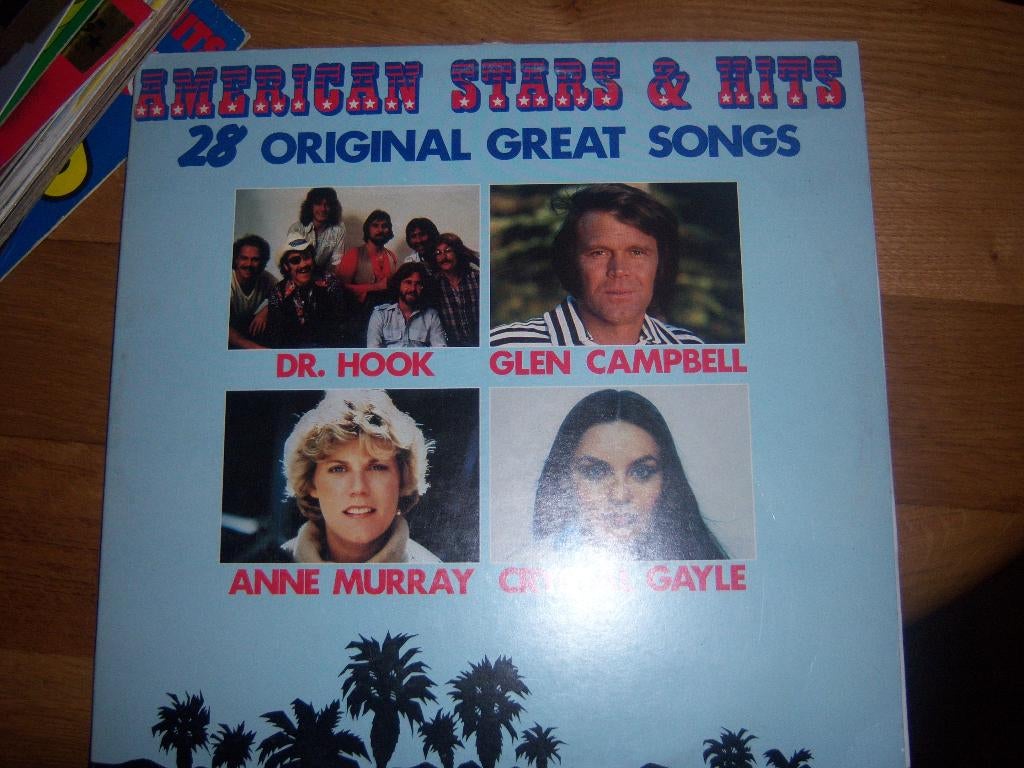 LP - American Stars & Hits, 28 original great songs, Gebruikt, 1980 - 1989, Ophalen of Verzenden, Pop