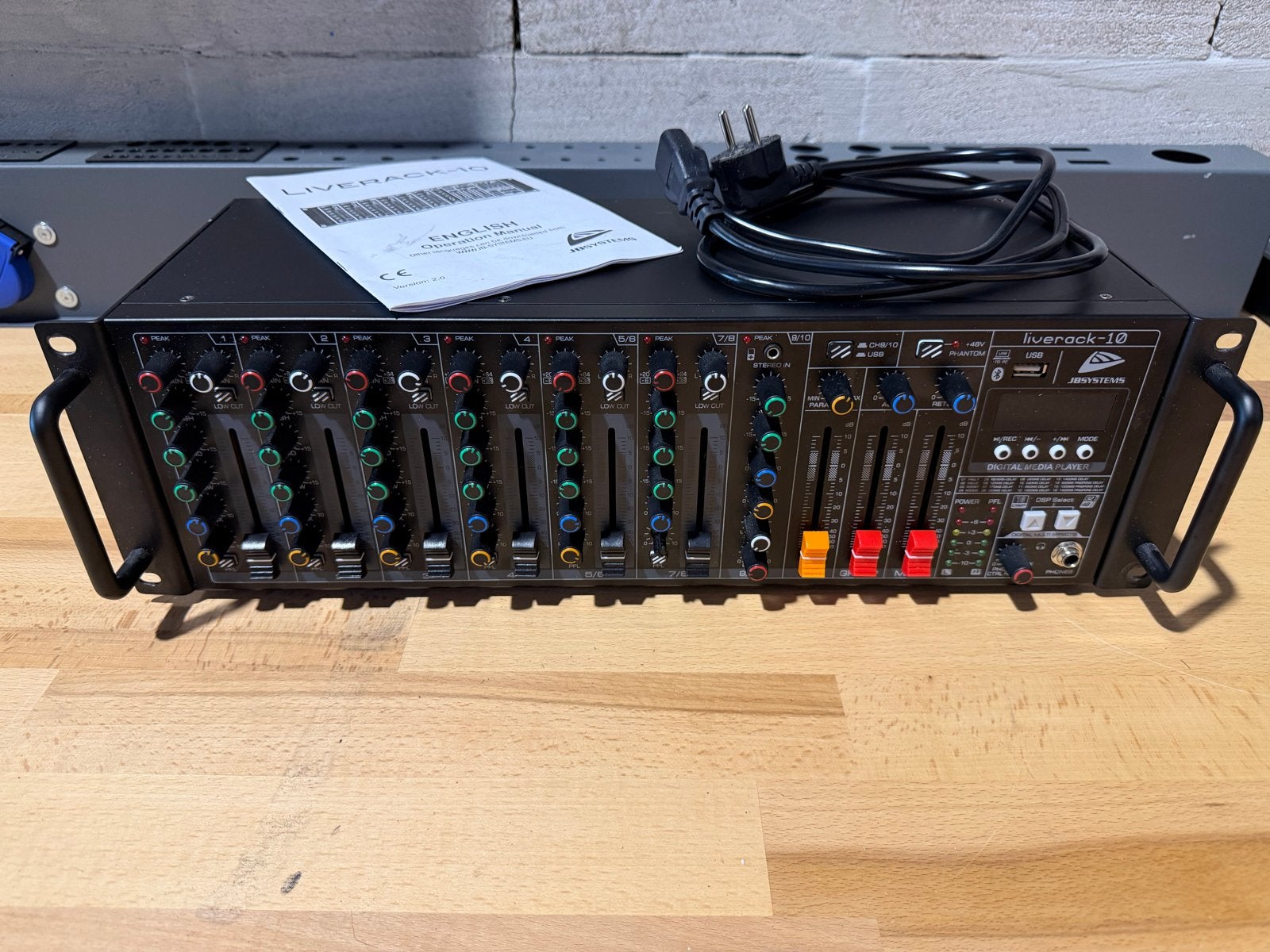 JB Systems Liverack-10 Mengpaneel - nieuw, Muziek en Instrumenten, Mengpanelen, ., Nieuw, Microfooningang, Ophalen of Verzenden