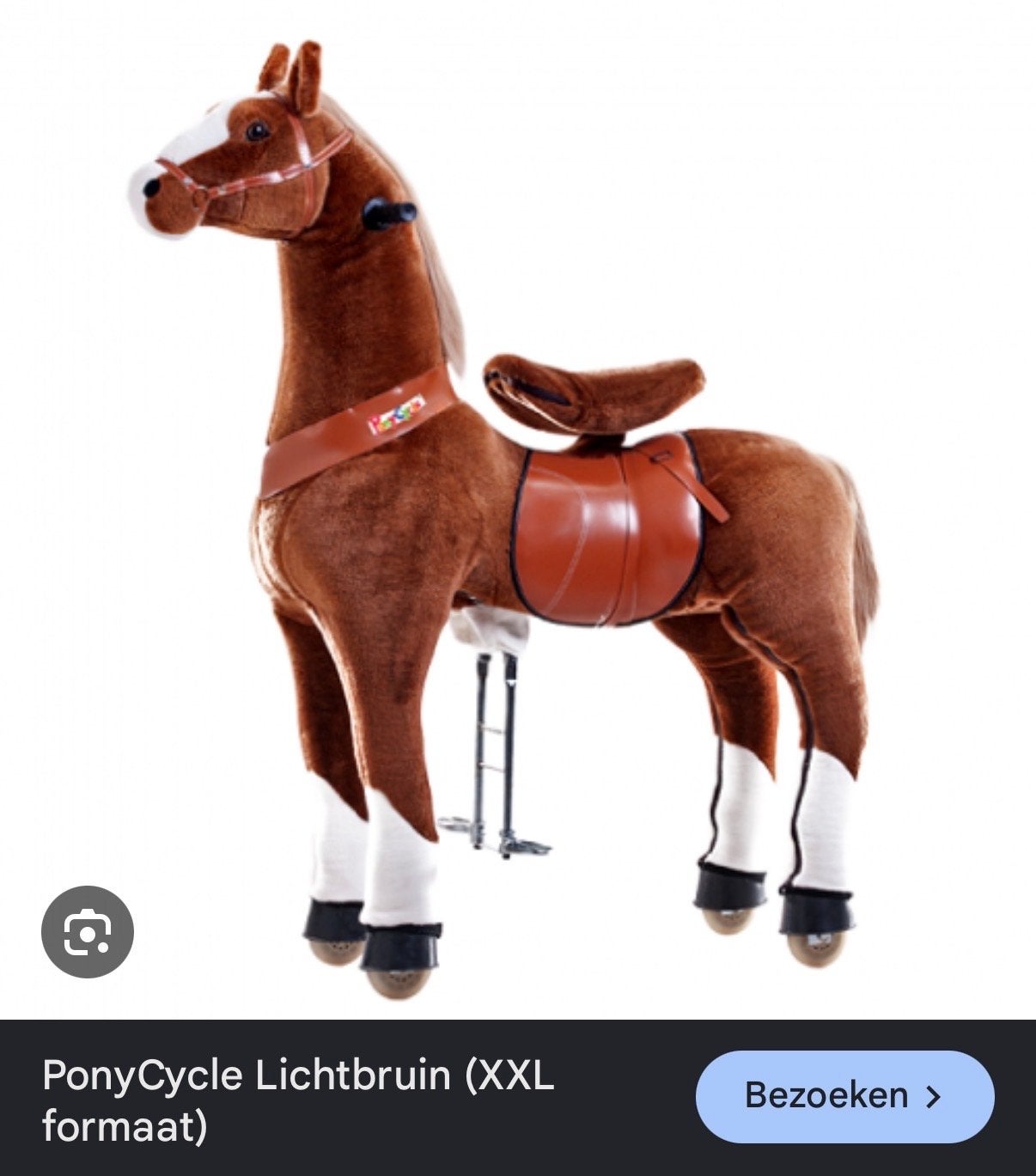 Gezocht!! PonyCycle Lichtbruin XXL - Rijpaard voor volwassen, Ophalen, Gebruikt, Jongen of Meisje