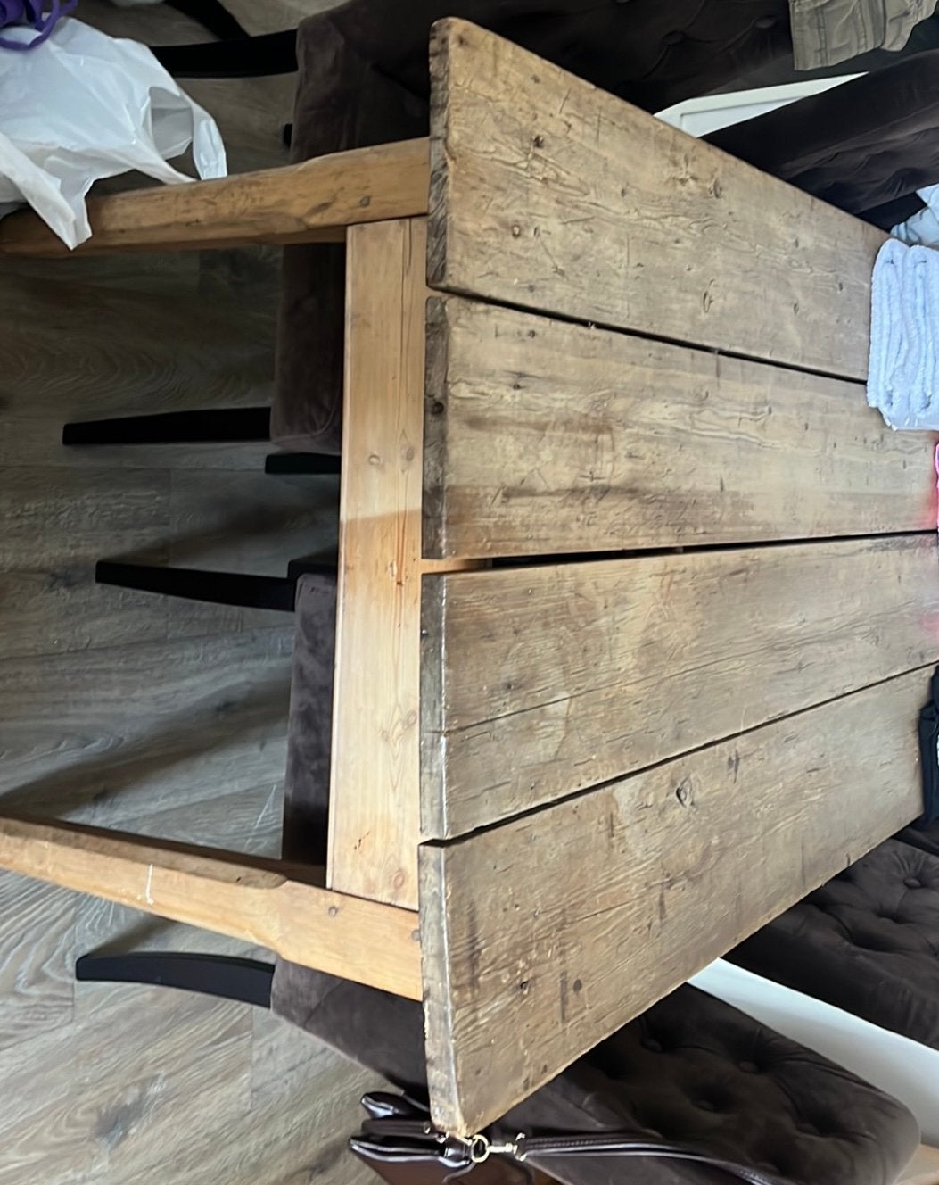 Eettafel 1.80 GRATIS OPHALEN MAANDAG, Ophalen, Gebruikt, 50 tot 100 cm, 150 tot 200 cm