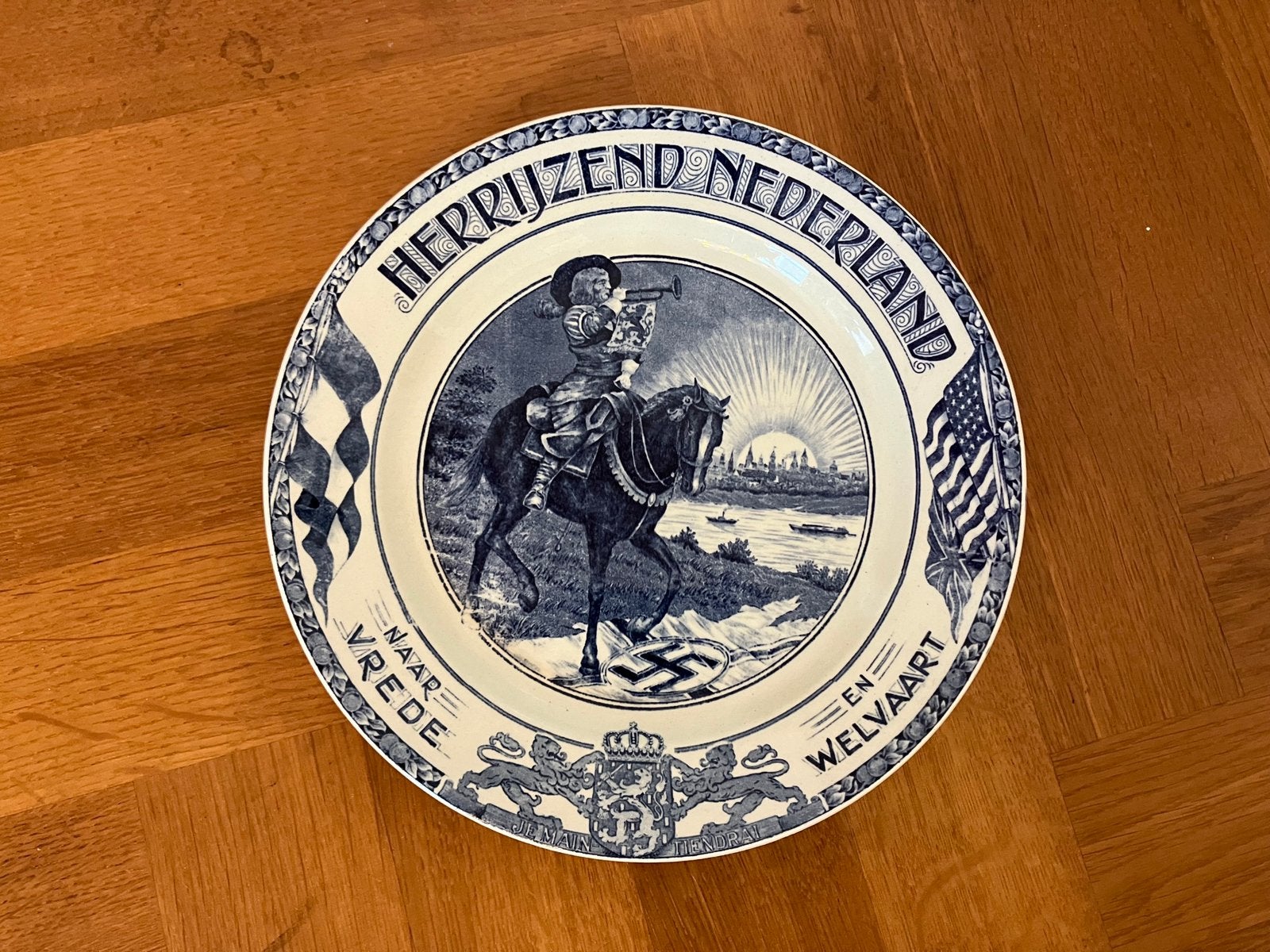 Wandbord herdenking bevrijding Nederland, Antiek en Kunst, Ophalen of Verzenden