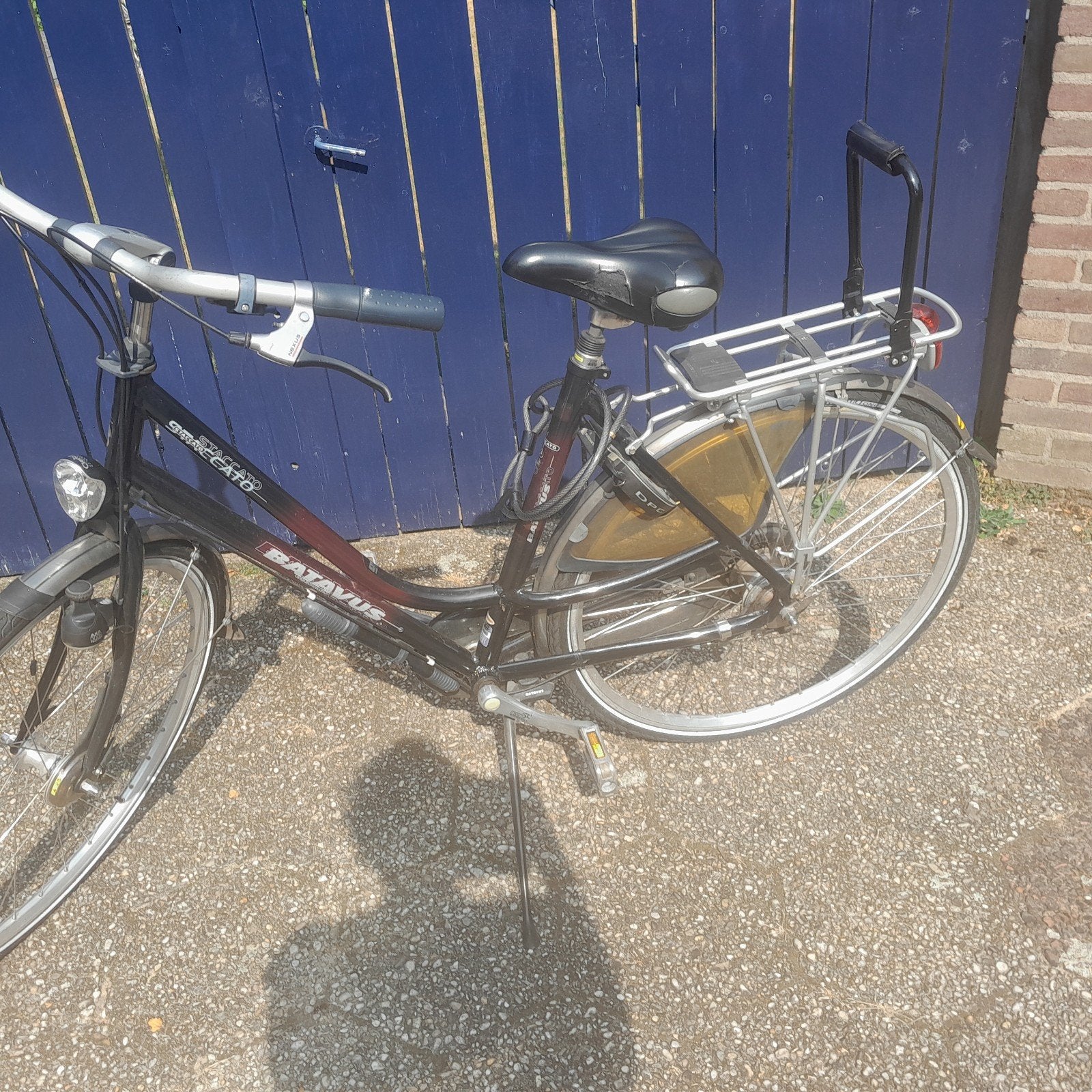 Batavus Staccato Damesfiets kleur bruin met zilver Gebruikt, Fietsen en Brommers, Fietsen | Dames | Damesfietsen, Ophalen, Velgrem