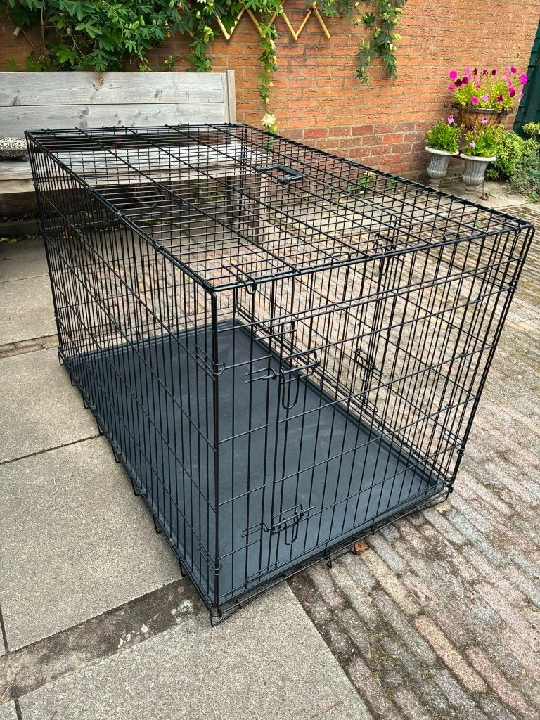 XL Hondenbench zwart, Dieren en Toebehoren, Hondenbenches, Ophalen, Gebruikt