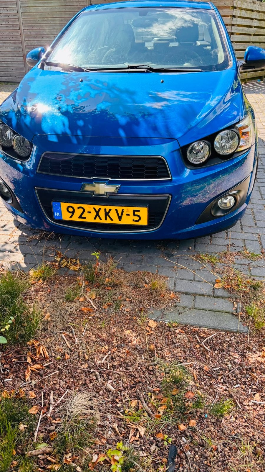 Chevrolet Aveo 1.4 16V 4D AUT 2012 Blauw, Auto's, Chevrolet, 15 km/l, 4 cilinders, Blauw, 100 pk