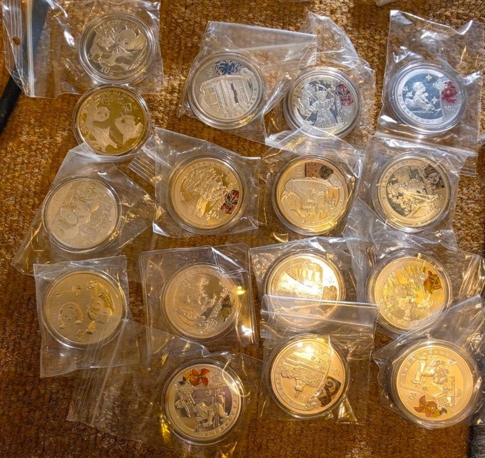 China 1 oz 999 zilver Olympische Spelen 2008 & Diverse Jaren, Ophalen of Verzenden, Zilver