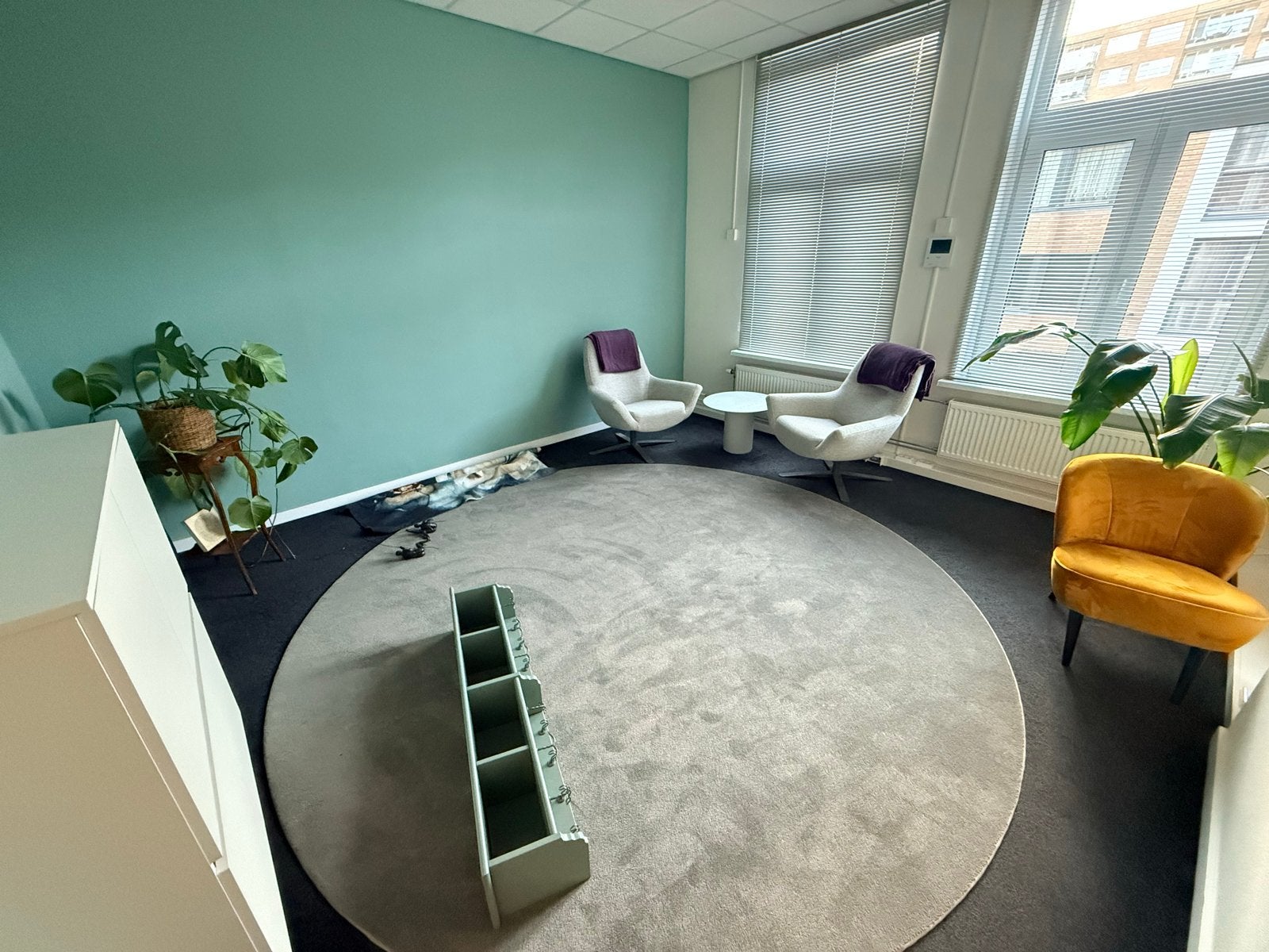 Hoogwaardig groot rond vloerkleed - 300 cm diameter, Huis en Inrichting, Stoffering | Tapijten en Kleden, Ophalen, Rond, Zo goed als nieuw