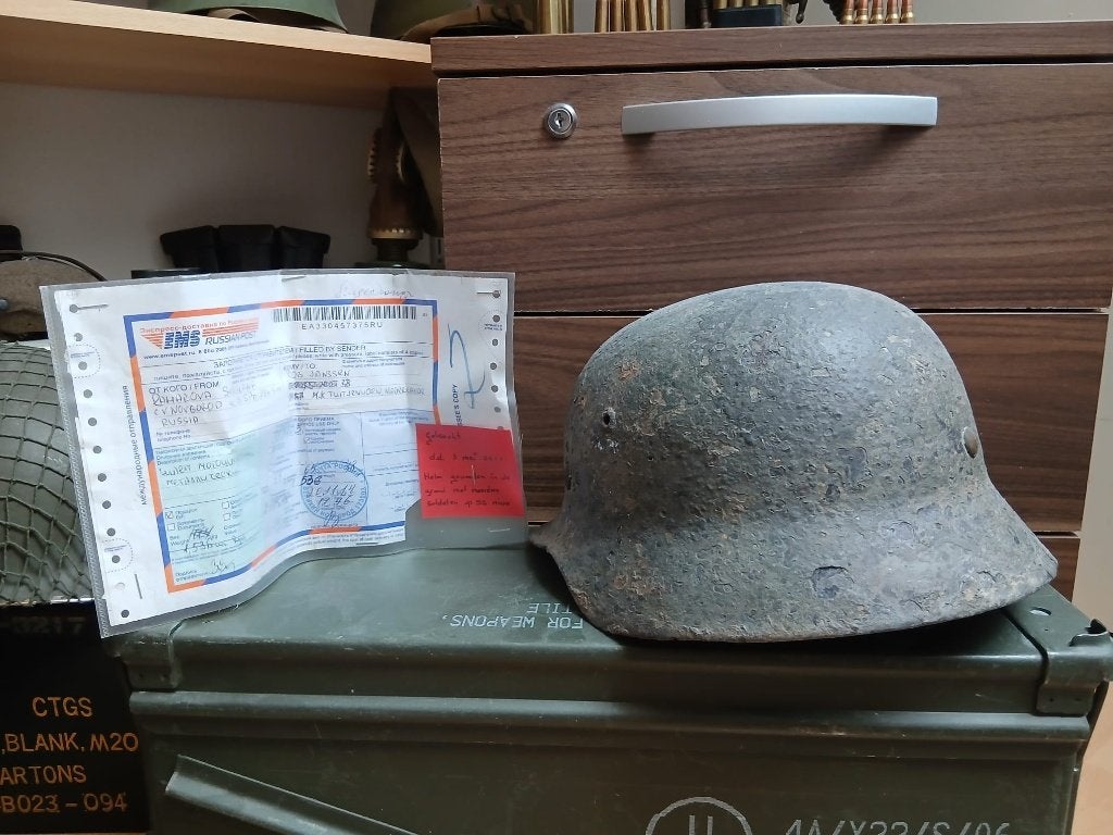 helm WO2, Verzamelen, Militaria | Tweede Wereldoorlog, Ophalen of Verzenden, Landmacht, Overige gebieden, Helm of Baret