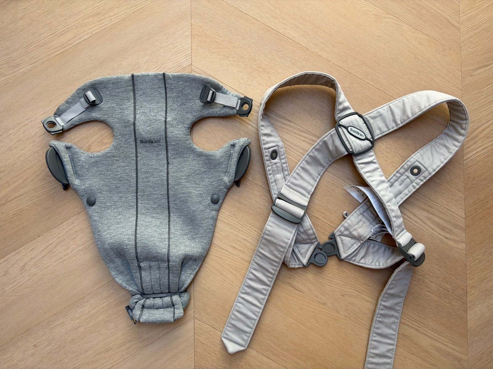 BabyBjörn Mini Draagzak - Grijs, Ophalen, Gebruikt, Buik, Baby Björn