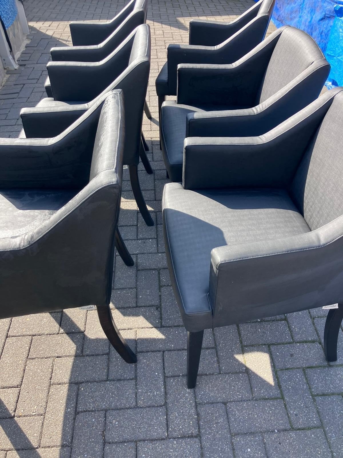zgan eetkamerstoelen 6 stuks, Ophalen, Zo goed als nieuw, Leer, Vijf, Zes of meer stoelen