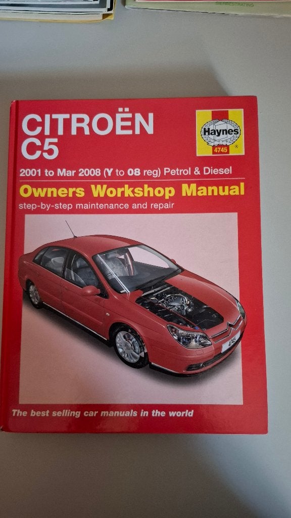 Te koop boek, Owners workshop manuel. Citroën C5, Ophalen, Zo goed als nieuw, Haynes, Citroën