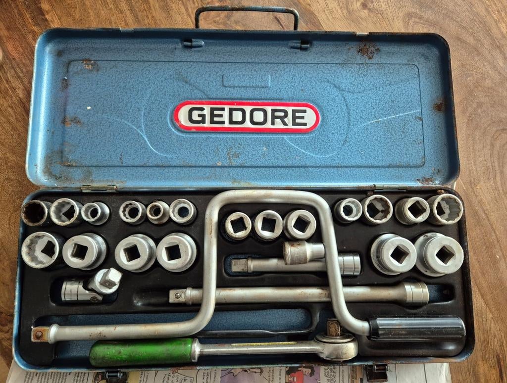 Gedore D 19 TMU-10 doppenset, Doe-het-zelf en Verbouw, Gereedschap | Handgereedschap, Ophalen of Verzenden