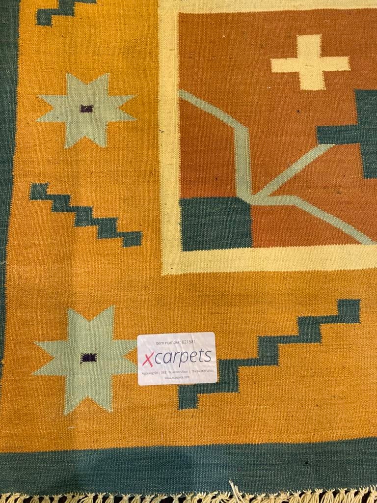 Kelim vloerkleed handgeknoopt uit Afghanistan, Ophalen of Verzenden, Rechthoekig, 200 cm of meer