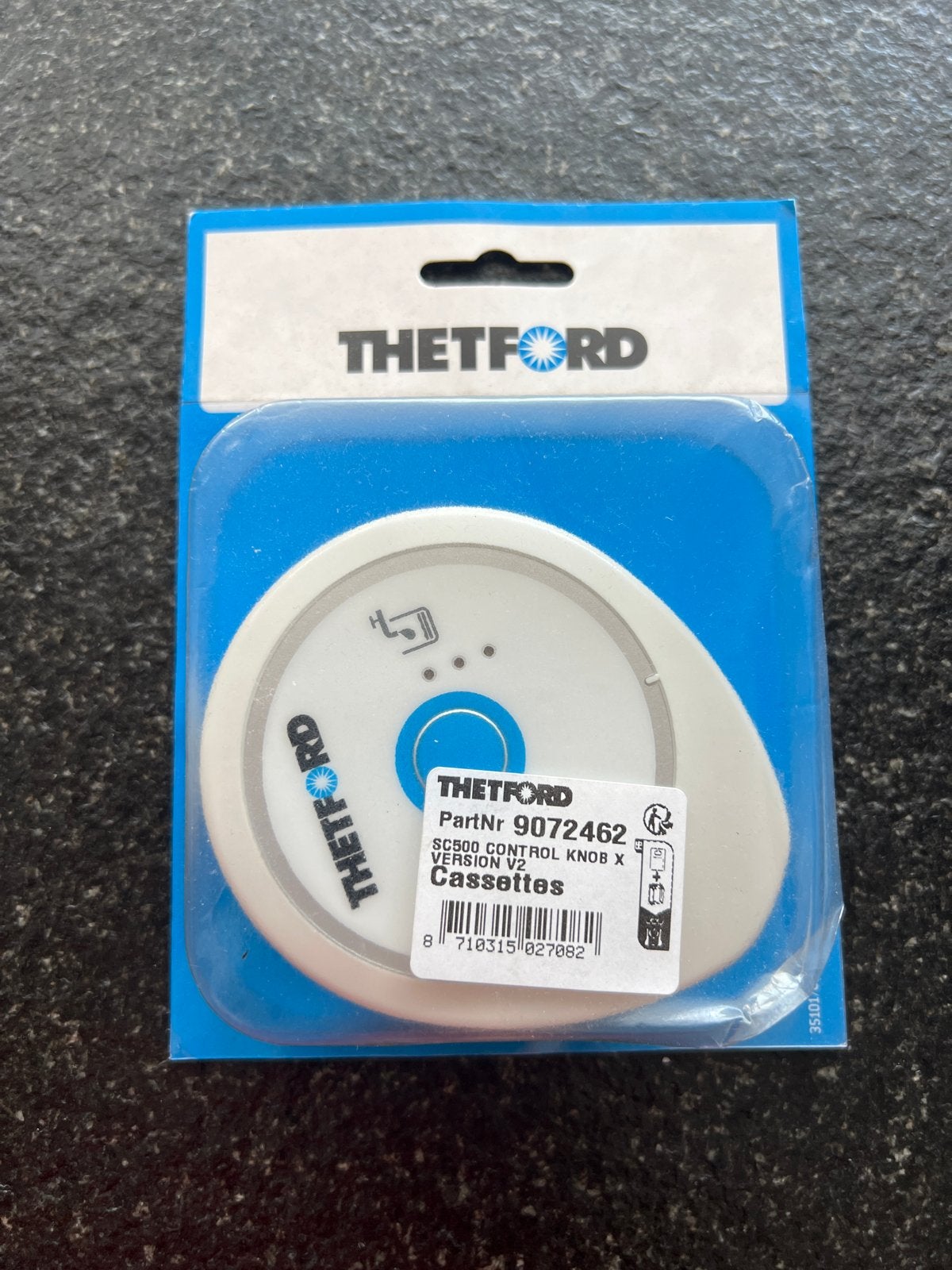 Thetford SC500 Bedieningsknop V2 voor Cassettetoilet, Ophalen of Verzenden, Nieuw