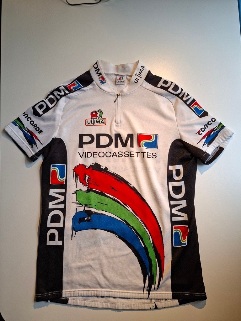 Vintage PDM - Concorde wielershirt jaren 80 maat L, Ophalen of Verzenden, Gebruikt, Kleding
