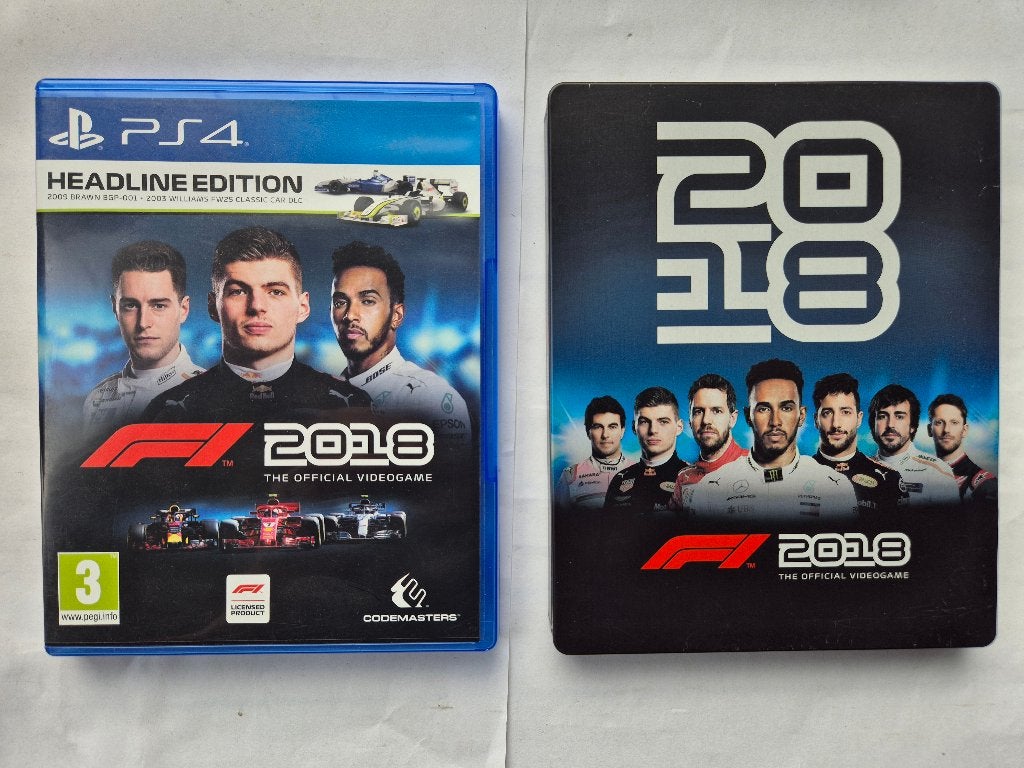 F1 2018 headline edition + steelcase, Avontuur en Actie, Gebruikt, 1 speler, Ophalen of Verzenden