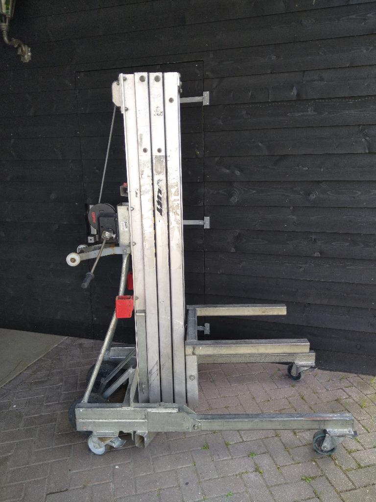 Kanaallift 500KG_montagelift_materiaallift, Ophalen, Gebruikt, Handmatig