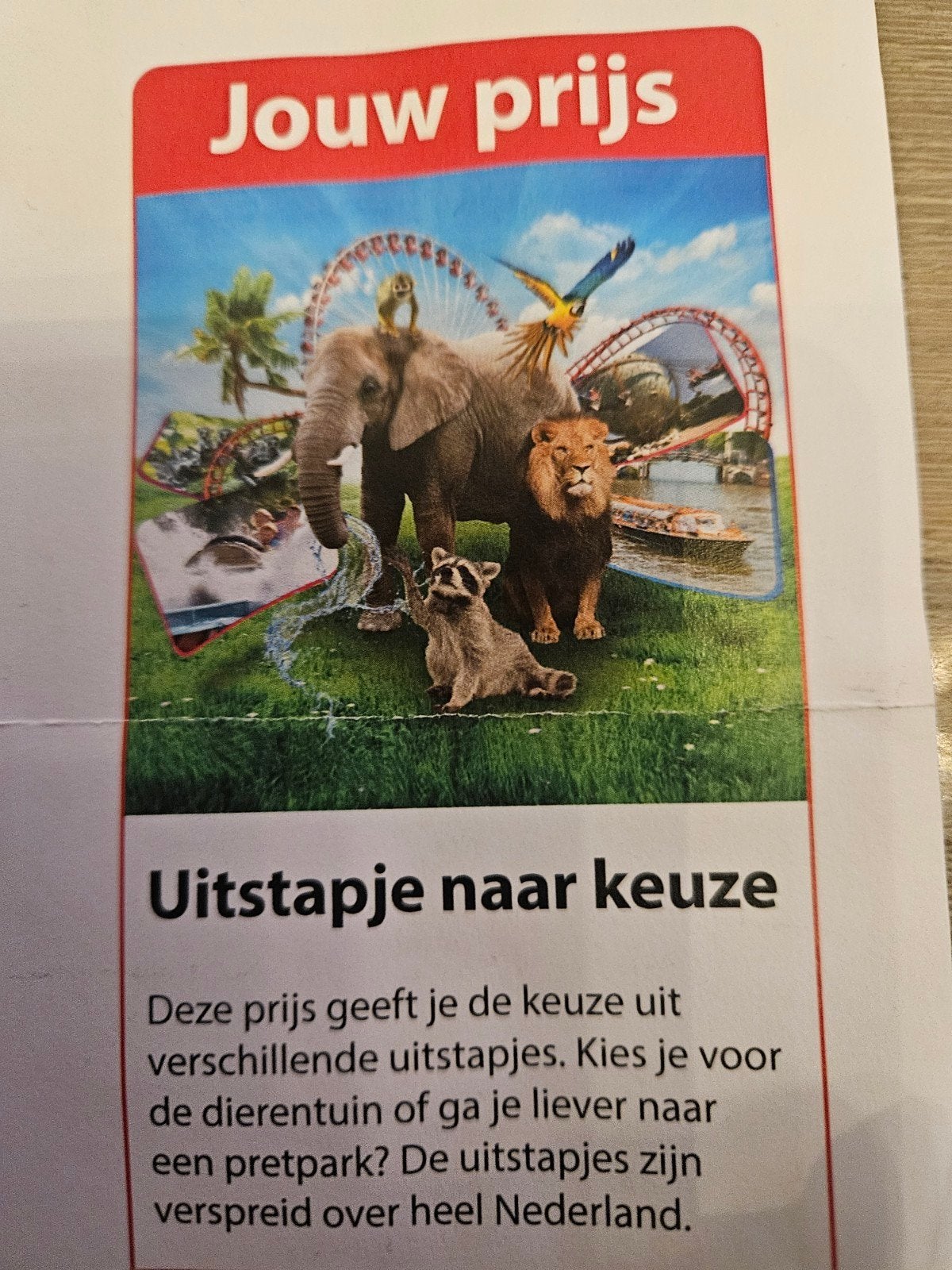 Uitstapje naar keuze, Tickets en Kaartjes, Drie personen of meer, Ticket of Toegangskaart