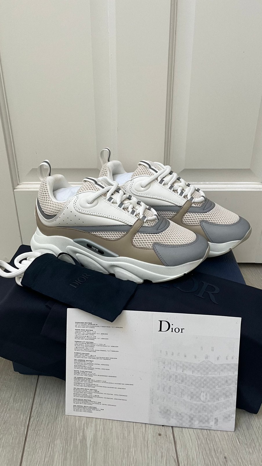 Dior b22 cream white maat 41 nieuw, Wit, Nieuw, Ophalen of Verzenden, Sneakers of Gympen