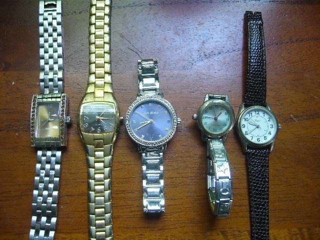 5 HORLOGES ZIE TEKST, Sieraden, Tassen en Uiterlijk, Horloges | Heren, Verzenden, Staal, Overige merken