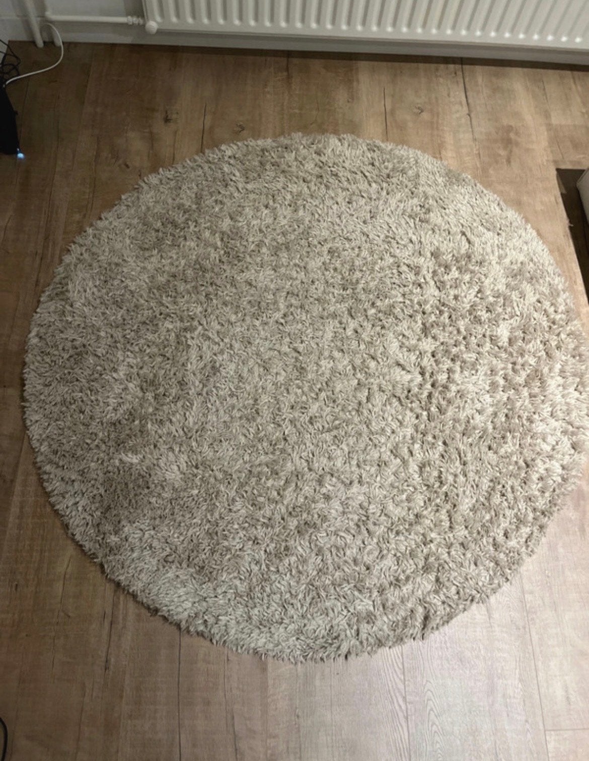 Rond vloerkleed Sintra beige Karwei - Zo goed als nieuw, Ophalen, Beige, 150 tot 200 cm, Rond