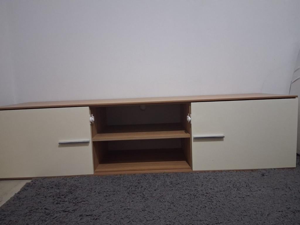 Glazen vitrinekast en tv-meubel, Ophalen of Verzenden, 200 cm of meer, Modern, 150 tot 200 cm