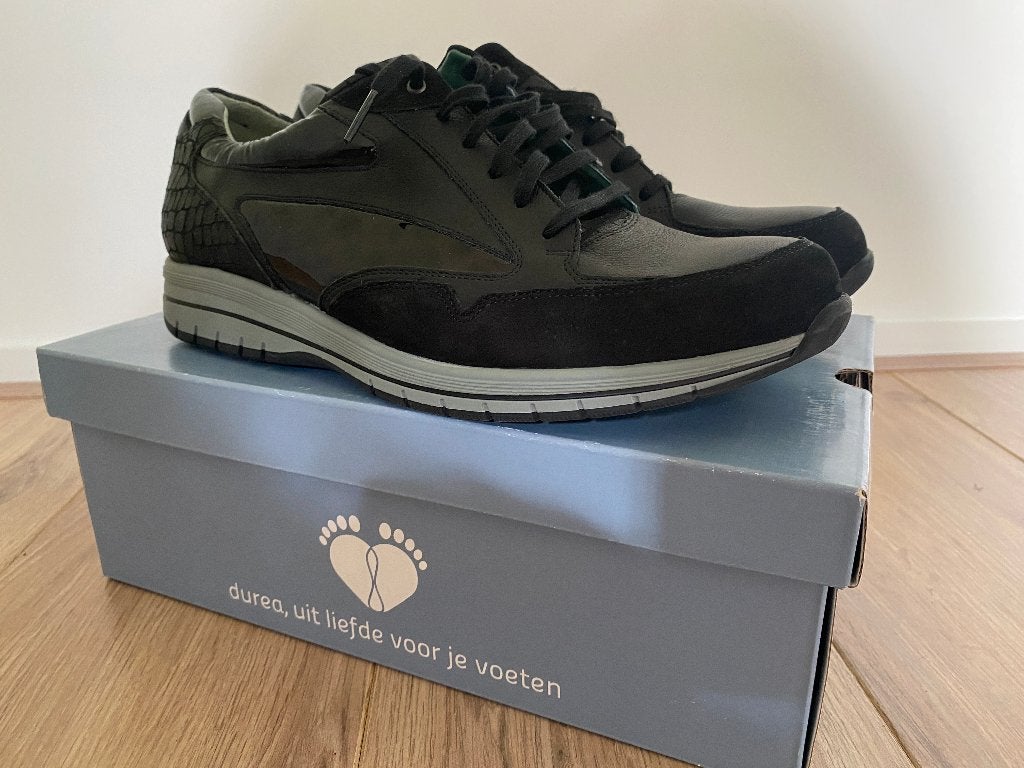 Durea comfort sneakers - Maat 41 /7.5H - Nieuw in doos!, Kleding | Dames, Schoenen, Ophalen, Durea, Zwart, Nieuw