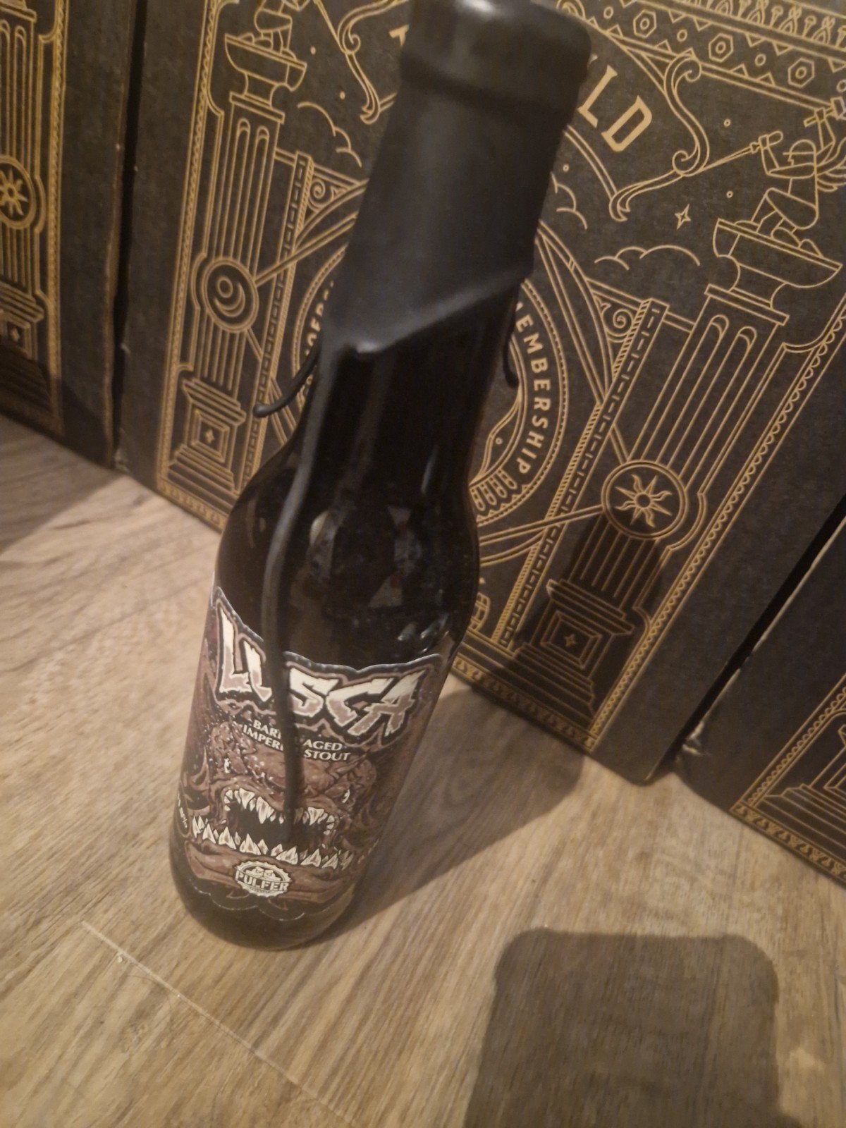 Bravoure - Lusca, Verzamelen, Biermerken, Ophalen of Verzenden, Gebruikt, Reclamebord, Plaat of Schild, Overige merken