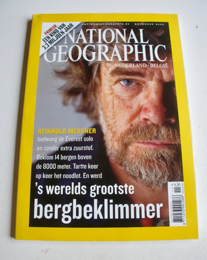 National Geographic - Reinhold Messner Nov 2006, Boeken, Ophalen of Verzenden, Zo goed als nieuw, Wetenschap en Natuur