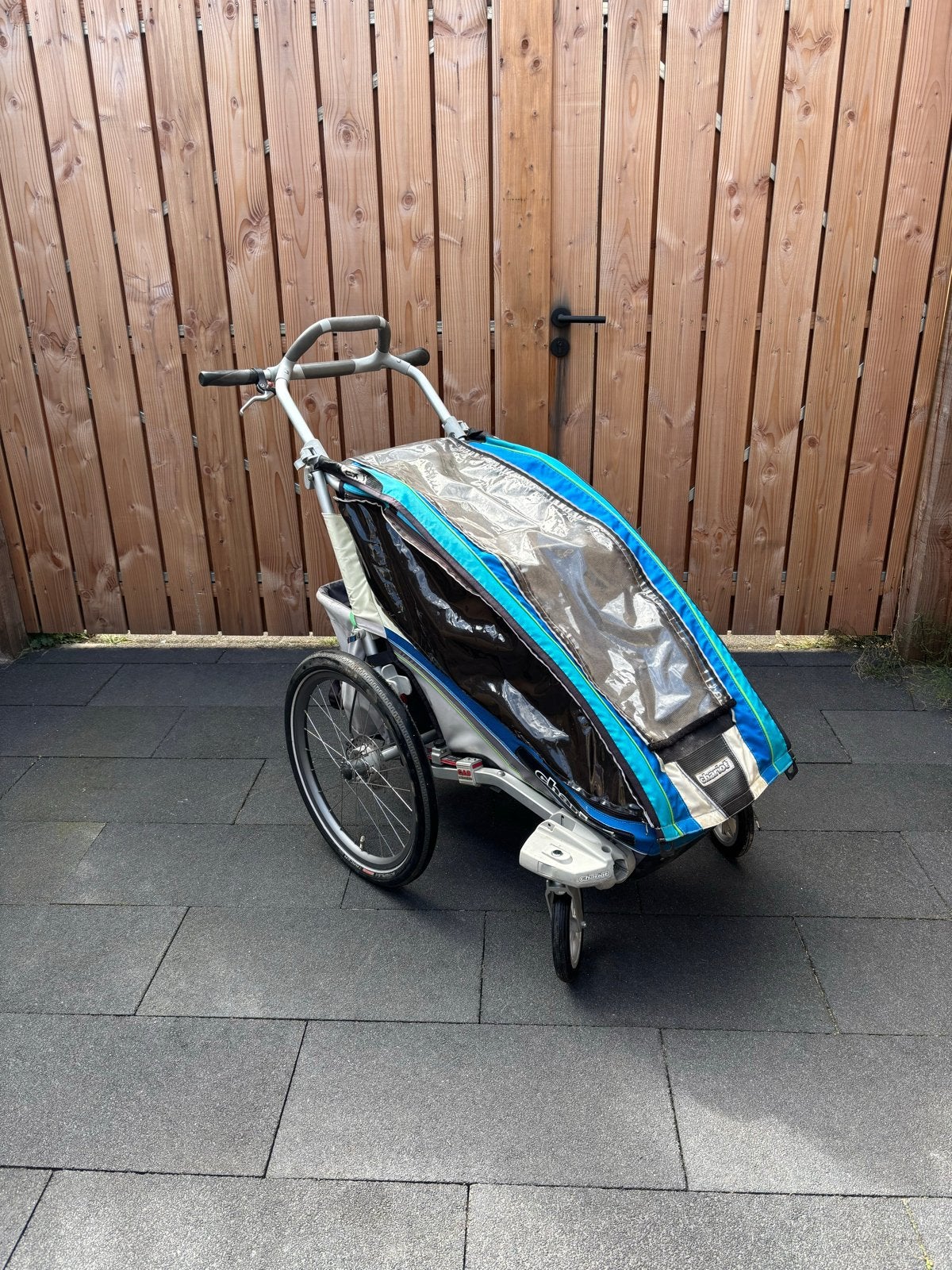Thule Chariot 1 CX - Fietskar en Wandelwagen, Gebruikt, Luchtbanden, Ophalen, Kinderwagen
