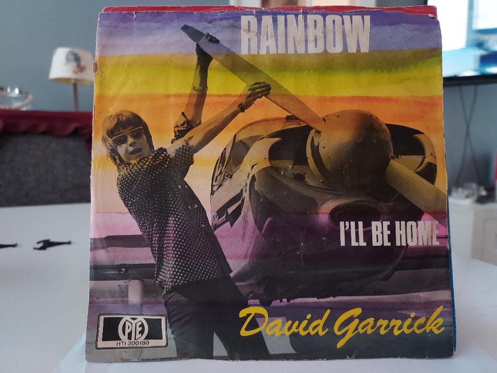 7" Single David Garrick - Rainbow / I'll Be Home, Cd's en Dvd's, Vinyl Singles, Gebruikt, 7 inch, Single, Ophalen of Verzenden