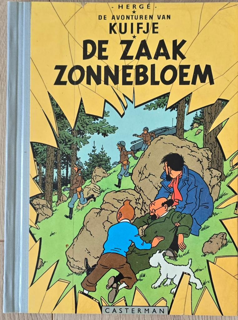 Kuifje – De zaak Zonnebloem Casterman herdruk jaren 60/70, Ophalen of Verzenden, Gelezen