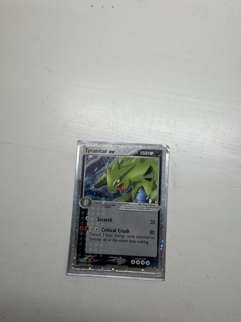 Tyranitar ex Pop Series 1 - Prima Staat Pokémon Kaart, Ophalen of Verzenden, Zo goed als nieuw, Losse kaart, Foil