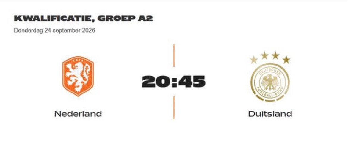 2 tickets Nederland Duitsland, Tickets en Kaartjes, Twee personen, Overige soorten