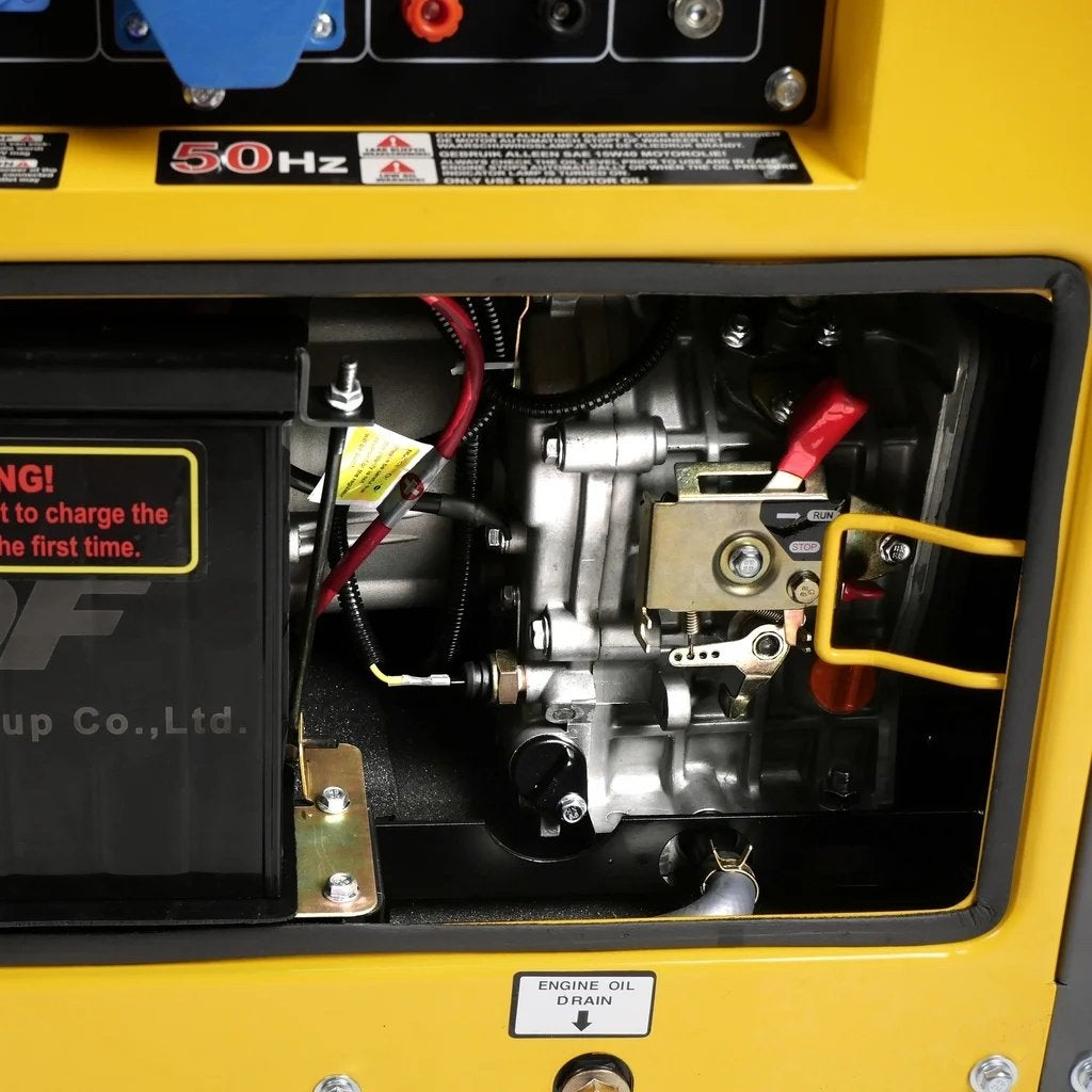 Diesel generator set geluidsgedempt 230V 5kW met ATS aanslui, Ophalen, Nieuw