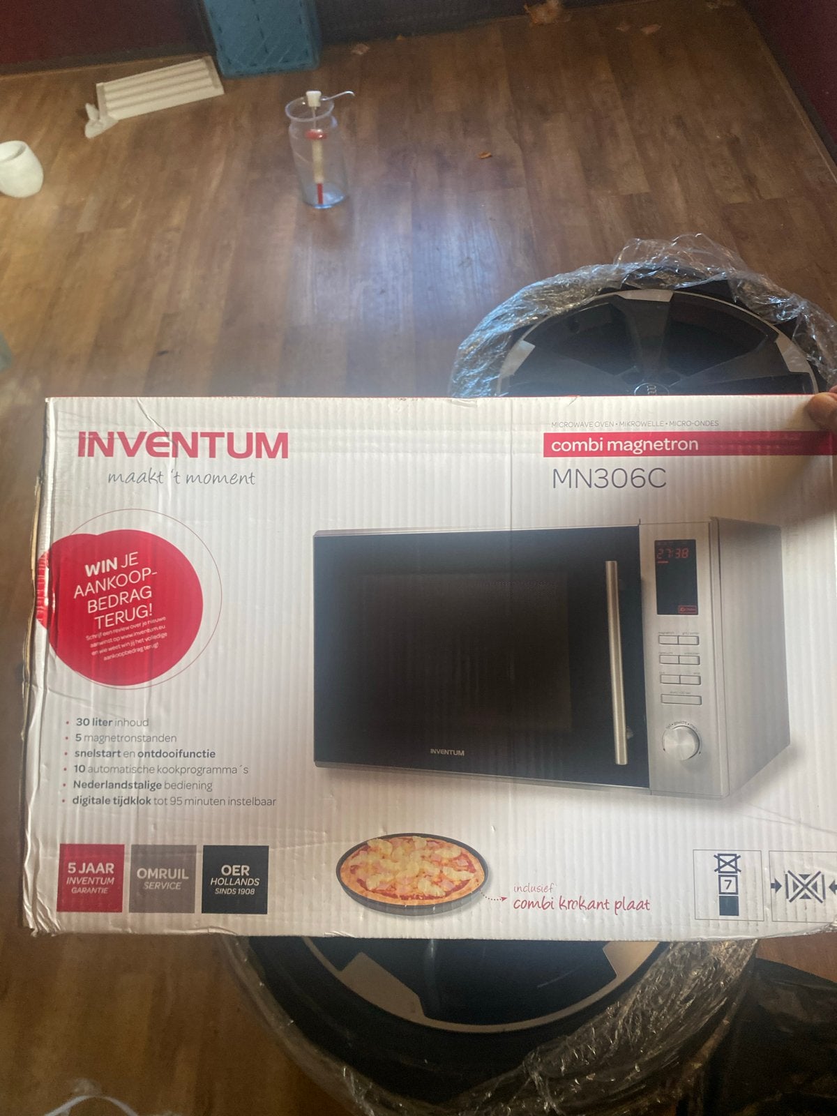 Inventum MN306C Combimagnetron - Nieuw in doos, Witgoed en Apparatuur, Ophalen, Combimagnetron, Draaiplateau, Grill