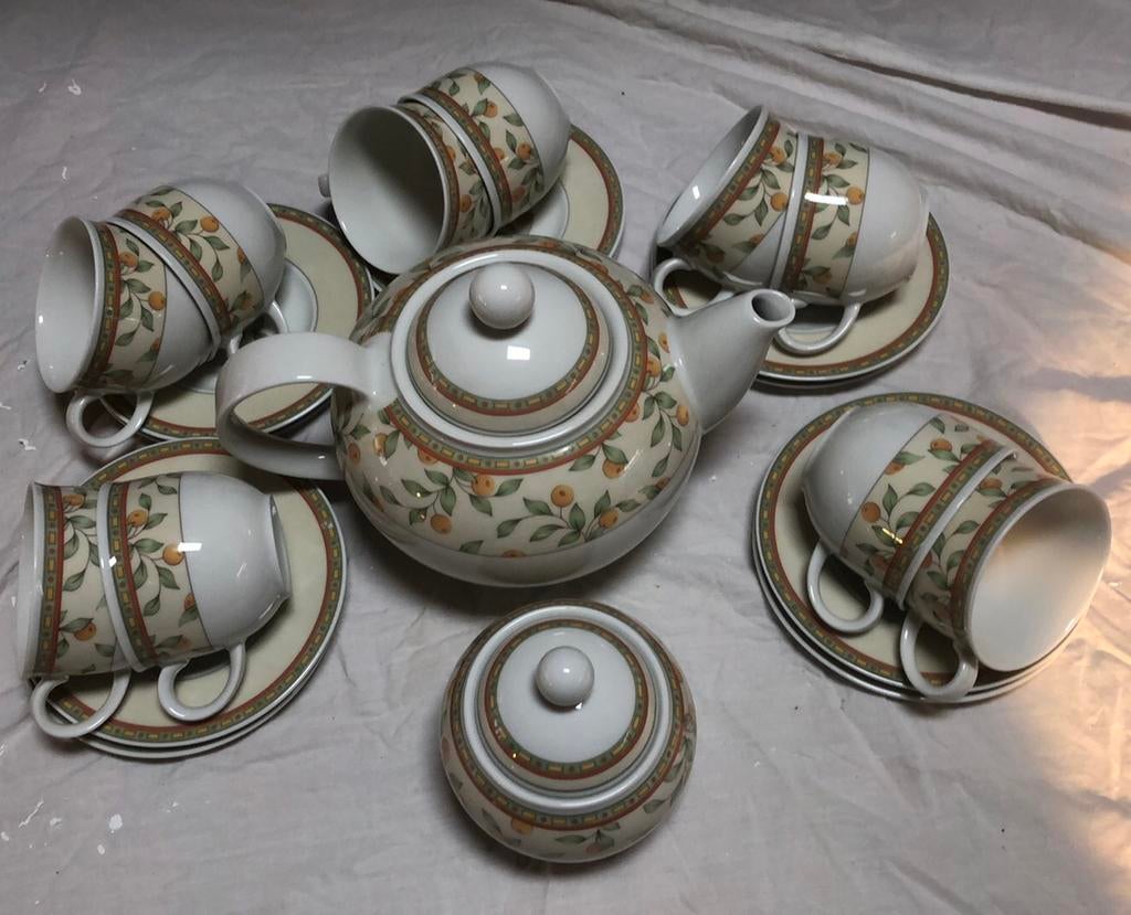 13 delig servies Art Design Koffietijd, Ophalen of Verzenden