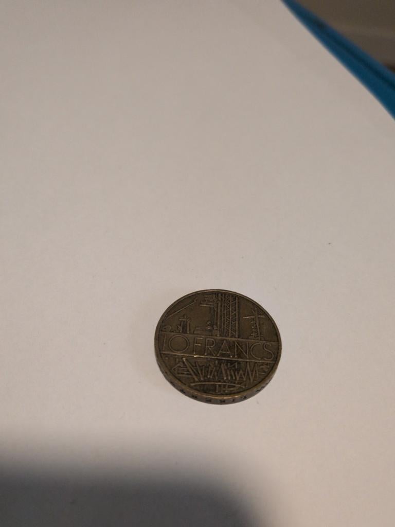 Oude Franse 10 Francs Munt - Brons, Postzegels en Munten, Munten | België, Ophalen of Verzenden, Brons, Losse munt